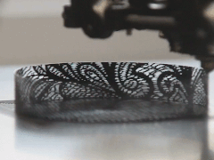 طراحی محصول با پرینتر سه بعدی - یک نمونه از روند ساخت بافت توری‌مانند - عکس از UWE