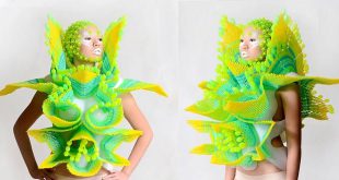 طراحی لباس با پلاستیک‌